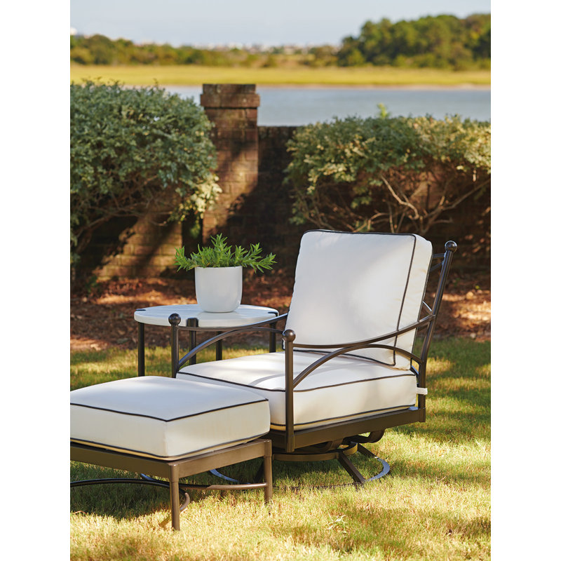 Tommy Bahama Outdoor Pavlova Swivel Patio Chair with Sunbrella Cushions